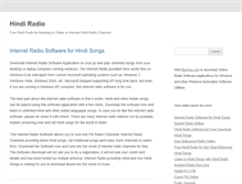 Tablet Screenshot of hindi-radio.com